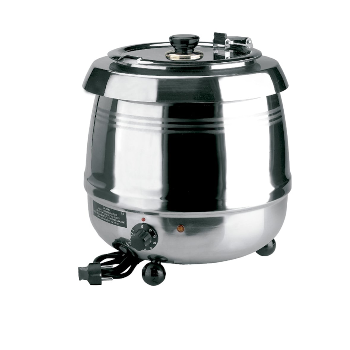 Lacor - 69038 - Elektrische Soepwarmerpan 10 Liter. Roestvrij