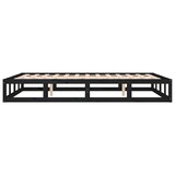 thumbnail of vidaXL Bedframe massief hout zwart 180x200 cm