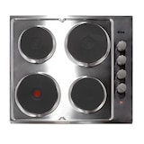 thumbnail of Placa de encastre Elétrica VOX EBX400EIX, 4 discos, Mesa trabalho em aço inoxidável, Indicador calor residual, Inclui cabo de alimentação,