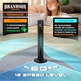 thumbnail of Brandson Turmventilator, 12 Geschwindigkeitenstufen, DC-Motor, ECO Modus, Standventilator Ventilator, Timer + 4 Betriebsmodi + inkl. Fernbedienung
