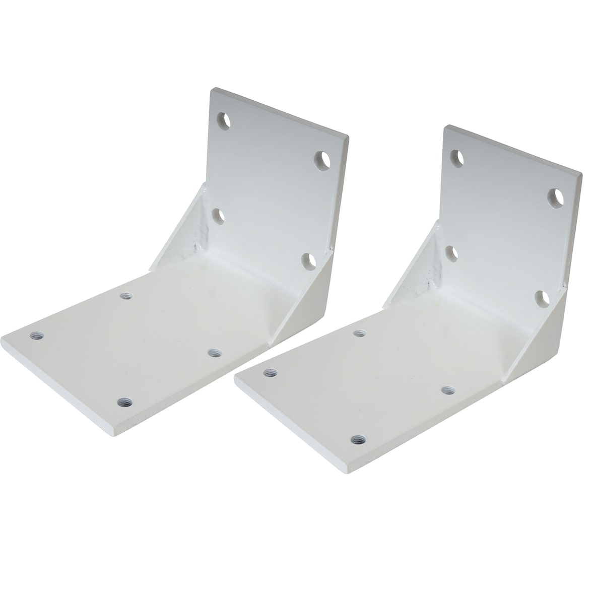 2er-Set Deckenadapter für Kassetten-Markise T122 T123, Deckenmontage Halterung Adapter ~ weiß