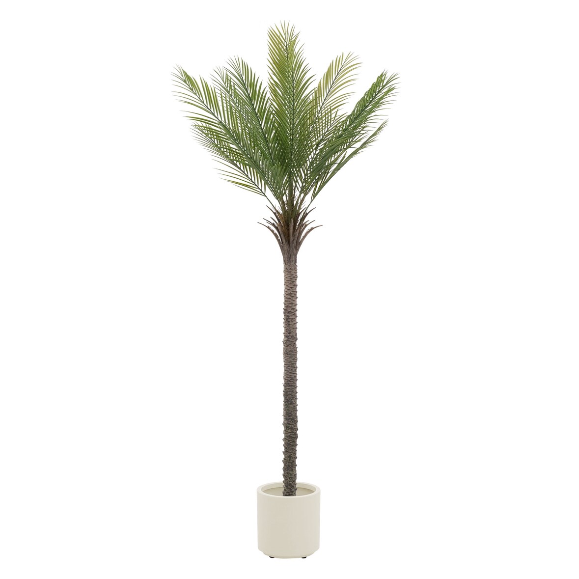 ML-Design – Künstliche Palme – 210 cm | tropische Kunstpflanze im Topf, Kunstbaum wie echt für Wohnzimmer & Büro