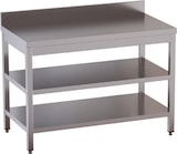 thumbnail of vaiotec werktafel met kast / 2 schuifdeuren & opstaande rand, 1200 x 600 mm