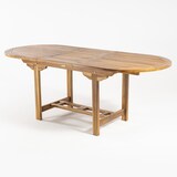 thumbnail of Mesa de jardín extensible 160/210 cm de madera teca, Madera teca grado A, Ovalada, Tamaño: 160/210x90x77 cm, Tratamiento al agua aplicado