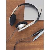 thumbnail of Cuffie Cablata con Microfono a Cancellazione del Rumore, per Ufficio Video Call CS100, Beige