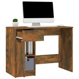 thumbnail of vidaXL Bureau 100x50x75 cm bewerkt hout gerookt eikenkleurig