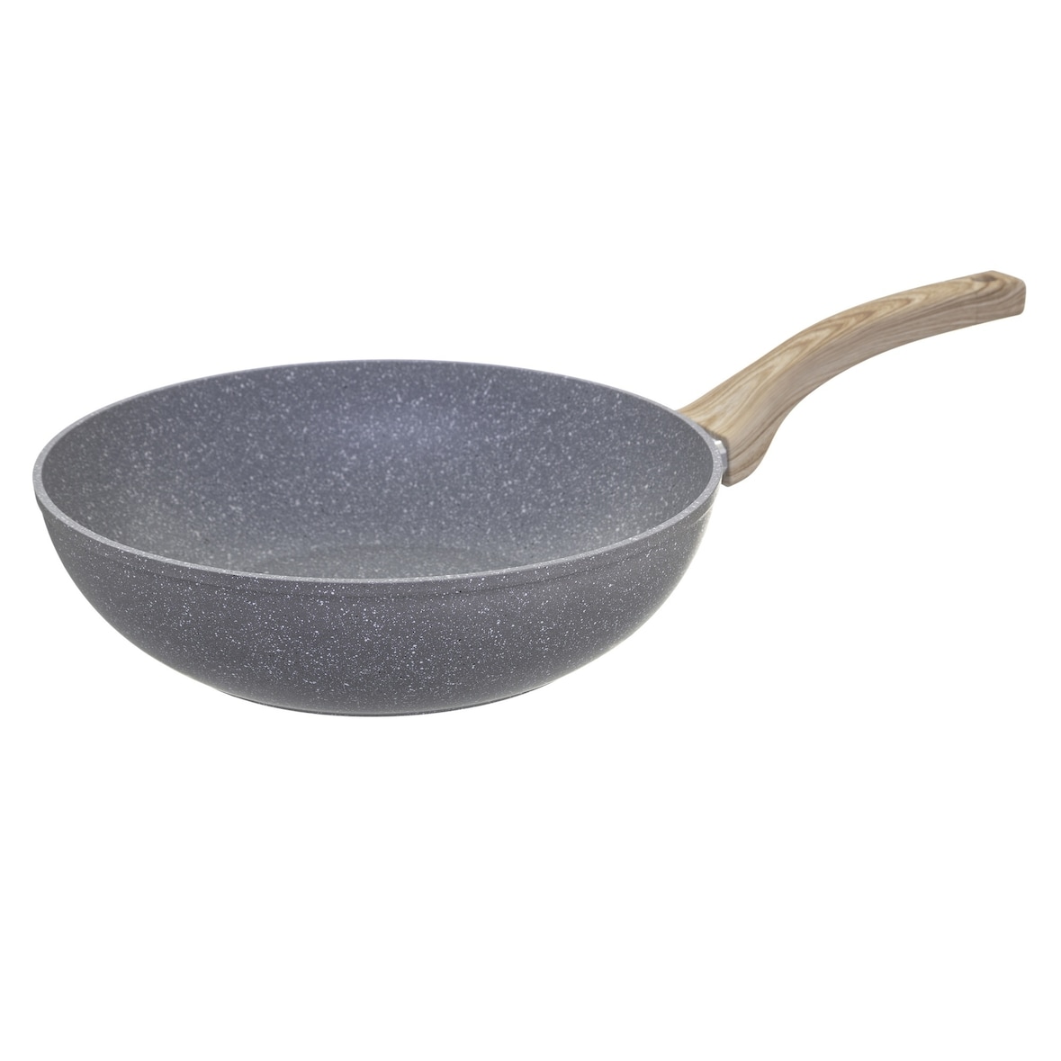 FIVE - Natuurgesmeed aluminium wokpan