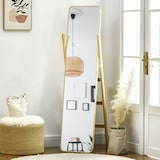 thumbnail of HOMCOM Espejo de Pie con Perchero 40x35x147 cm con Marco de Madera para Salón