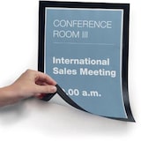 thumbnail of Durable Duraframe Magnetic A4 zwart, in ophangbare etui