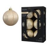 thumbnail of 6 Weihnachtskugeln Kunststoff 8cm bruchsicher geriffelte Christbaumkugeln Rillen Weihnachtsbaumkugeln Christbaumschmuck Weihnachtsbaumschmuck Perle