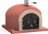 thumbnail of Horno leña Vesuvius 100 rojo, aislado con 3 mantas ceramicas