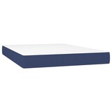 thumbnail of vidaXL Boxspringbett mit Matratze & LED Blau 140x190 cm Stoff