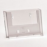 thumbnail of Wand-Prospekthalter, Flyerhalter DIN A6 quer mit Standfuß AB1