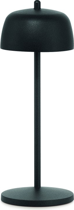 Zafferano CIRCE Schwarze LED-Tischleuchte, wiederaufladbar und dimmbar