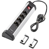 thumbnail of Sygonix SY-5145336 Tischsteckdose Schwarz, Silber Schutzkontakt 1 St.