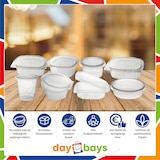 thumbnail of DayBays 2000 Stk. Feinkostbecher PP 500 cc. 101x104 mm rund Kombi-Verpackung inklusive passende Deckel