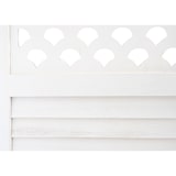 thumbnail of Paravent HWC-A84, Raumteiler Trennwand Sichtschutz, Ornamente 170x245cm ~ weiß