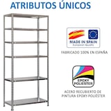 thumbnail of SimonRack Scaffali Metallo Garage 2000x900x300 mm, 6 Ripiani in Acciaio, Portata, 75 kg per Ripiano, Zincato – Advantage