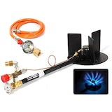 thumbnail of Hochleistungsbrenner 14 kW / Propan Hockerkocher + Zündsicherung - Gaskocher (z.B. f. Wurstkessel, Gulaschkanone) - Gasbrenner f. Kochkessel