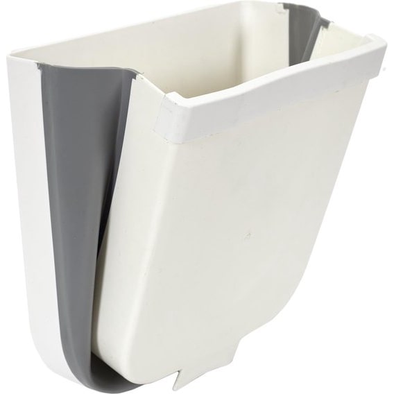Pattumiera compatta da appoggio - 24,5 x 25 x 17 cm - Accessori da cucina - Bianco