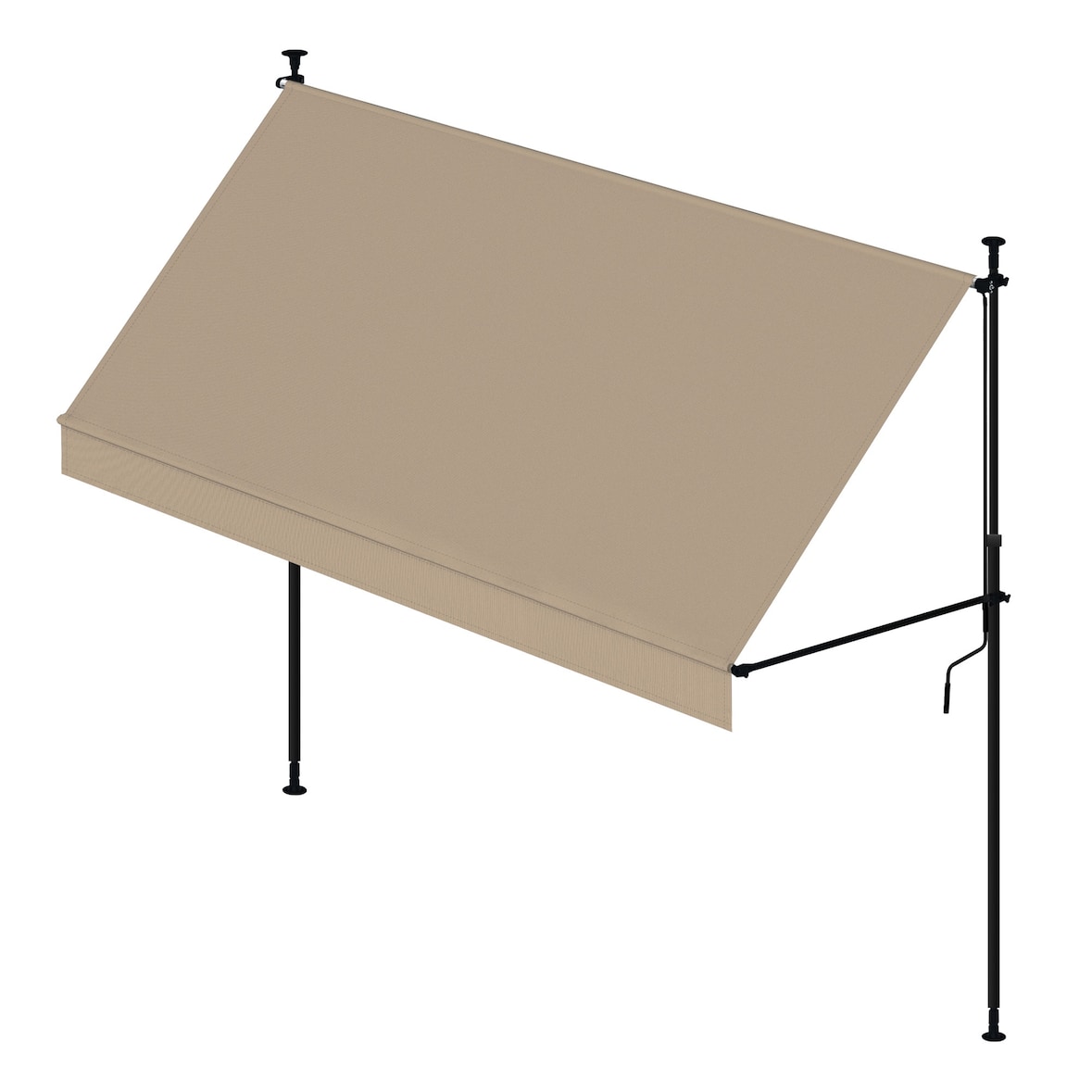 Wasabi - Toldos Exterior Terraza Cityline Beige 3x1,2m - Toldo Portátil sin Taladrar - Anti UV - Regulable - Resistente para Jardín, Balcón