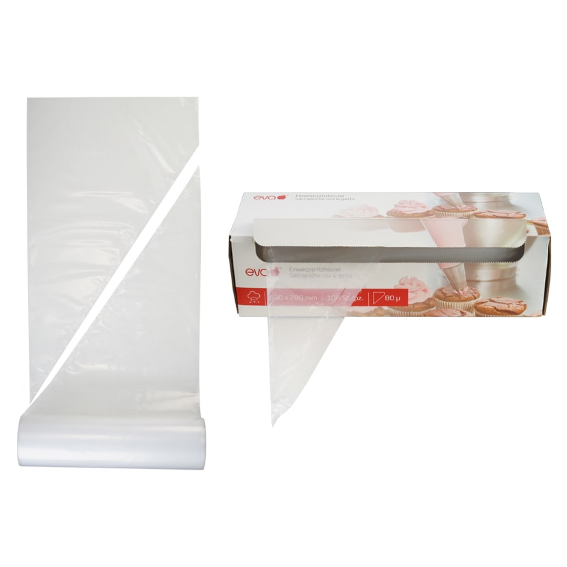 Eva Rolle mit 100 Einwegspritzbeuteln 53x28 cm