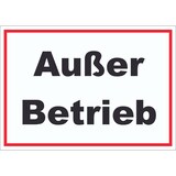 thumbnail of Außer Betrieb Aufkleber A9 (37x52mm)