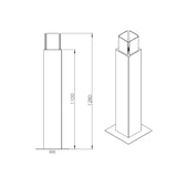 thumbnail of Camino a bioetanolo da giardino biocamino per esterno Capri 110 Bianco