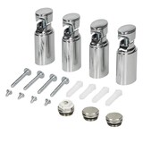 thumbnail of ECD Germany Elektrischer Badheizkörper 400x1800 mm Chrom | 900W gebogen, Seitenanschluss, Handtuchwärmer, Heizung