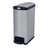 thumbnail of Rubbermaid Slim Jim Step On Container End Step Pedal-Abfalleimer | 50 Liter, HxBxT 72,1x34,3x52,7cm | Polyethylen | Silber/Schwarz von PROREGAL