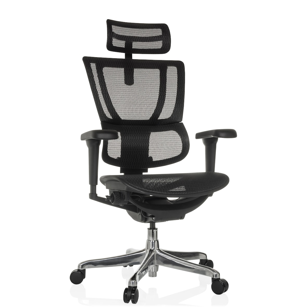 Bürostuhl / Chefsessel ERGOHUMAN SLIM ULTRA GEN2 Netzstoff schwarz hjh OFFICE