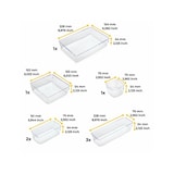 thumbnail of Emuca Kit de 8 Cubos organizadores Cube para cajón, Plástico, Transparente