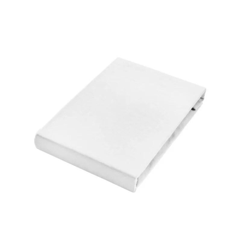 Spannbettlaken Jersey mit integriertem Matratzenschutz für Hotels PU-beschichtet Weiß 160x200 cm