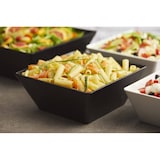 thumbnail of NS CALIDAD  Schwarze quadratische Melamin-Salatschüssel 24 x 24 x 10 cm. 3 Liter (Packung mit 6 Einheiten)