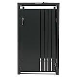 thumbnail of 1er-Mülltonnenverkleidung mit Deckel | HxBxT 122x68x84 cm | Anthrazit | Mülltonne 35kg