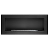 thumbnail of Wand- of inbouw bio-ethanolhaard Lucca Nero L 90 x D 12 x H 40