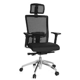 thumbnail of Silla de oficina / Sillón de oficina ASTRA LUX en malla negro/negro hjh OFFICE