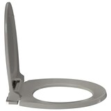 thumbnail of vidaXL Toilettensitz mit Absenkautomatik Quick-Release Grau Oval