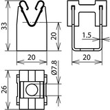 thumbnail of DEHN 207009 LH DG 8 H20 B7.8 V2A Überspannungsschutz-Montageset 1 St.