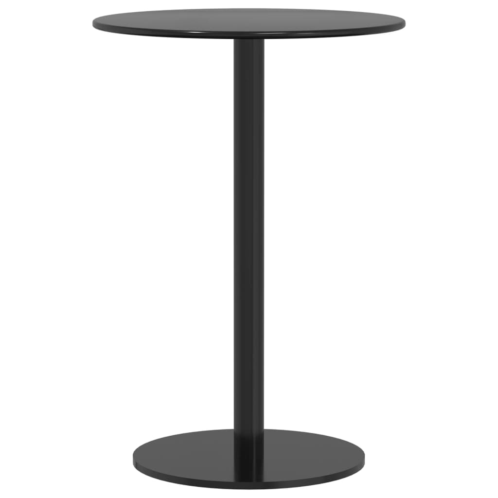 vidaXL Tuintafel rond Ø50x72 cm staal zwart