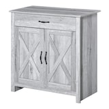 thumbnail of HOMCOM Aparador de Cocina con 1 Cajón 2 Puertas y Estante Interior Ajustable Mueble Auxiliar Decorativo para Comedor Salón 80x39,7x80 cm Gris
