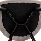 thumbnail of Schalenstuhl / Polsterstuhl SCALLORE Muschelform Stoff grau hjh LIVING