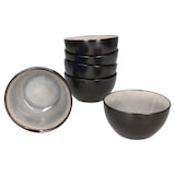 thumbnail of 6x Reactive Glaze Dark Cement Pudding-Schale 240ml Schüssel Grau Nüsse Obst