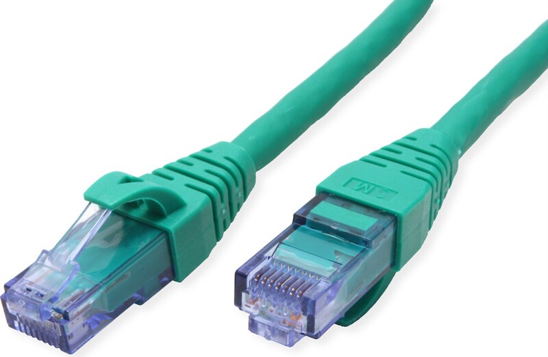 ROLINE Patchkabel Cat.6A UTP, Component Level, LSOH, groen, 1 m | Makro