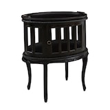 thumbnail of SIT Möbel Teekästchen | 2 Türen, 1 abnehmbares Tablett | Akazie antikfinish | Türen Facettenglas | B 72 x T 48 x H 77 cm | 09567-30 | Serie SAMBA