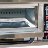 thumbnail of Cleiton® Horno de Pizza Industrial Simple a Gas Butano 4x32 cm con Suelo Cerámico Refractario y Termostato de Calidad | Temperatura 400°C - 10000W