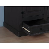 thumbnail of New Mexico Kleiderschrank 3 türig mit einer Spiegeltür, 2 getäfelten Türen und 3 Schubladen in kolonial gebeizt, gewachst.