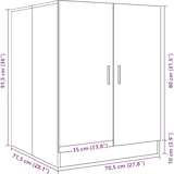 thumbnail of vidaXL Waschmaschinenschrank Grau Sonoma 71x71,5x91,5 cm