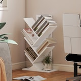 thumbnail of HOMCOM librería en forma de árbol de 5 niveles estantería de libros con 5 estantes para sala de estar oficina estudio dormitorio 50x24x82 cm blanco