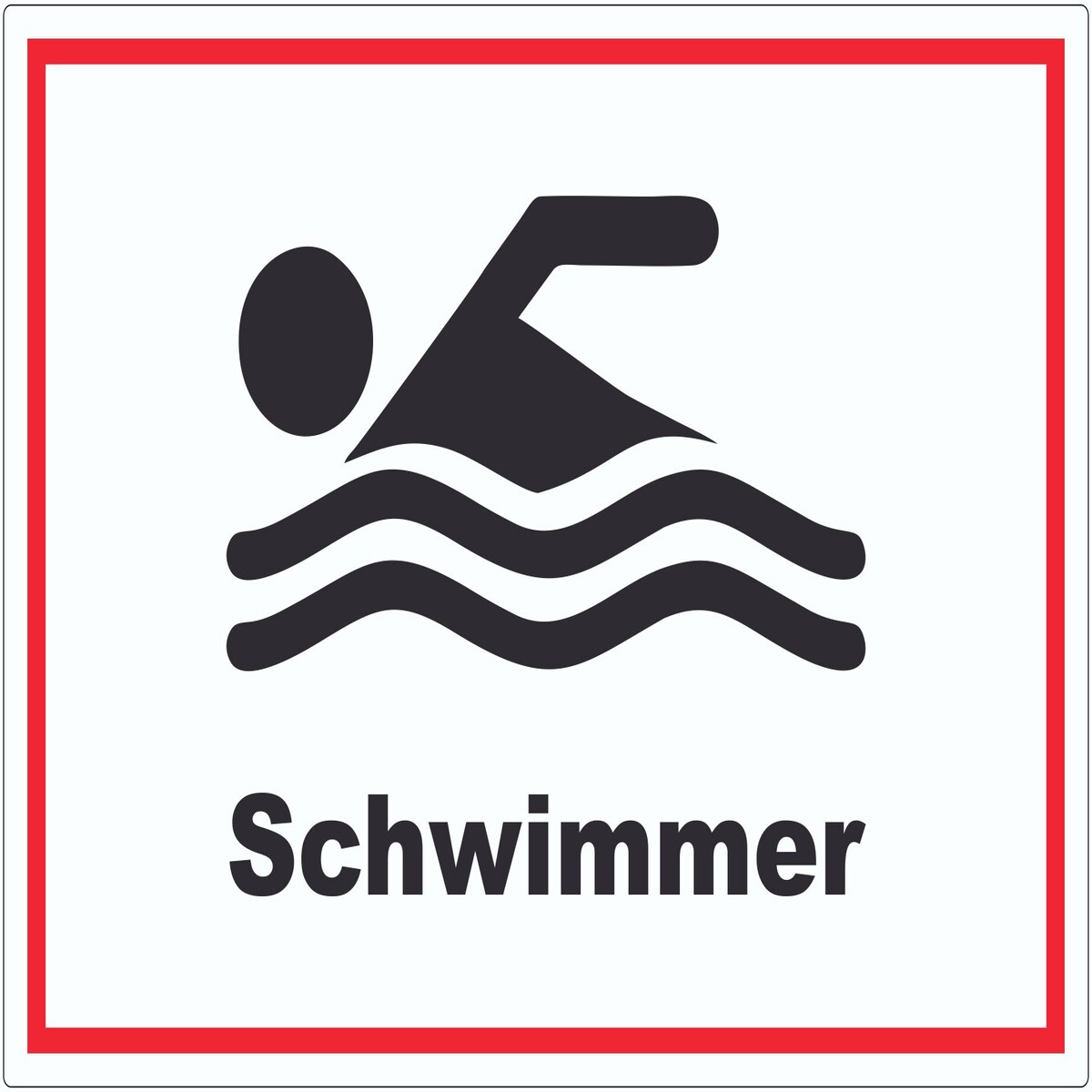 Schwimmer Aufkleber A2 (420x594mm)